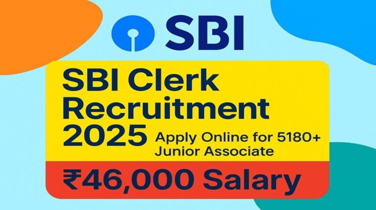 SBI Clerk Recruitment 2025