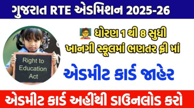 RTE Gujarat Admission 2025