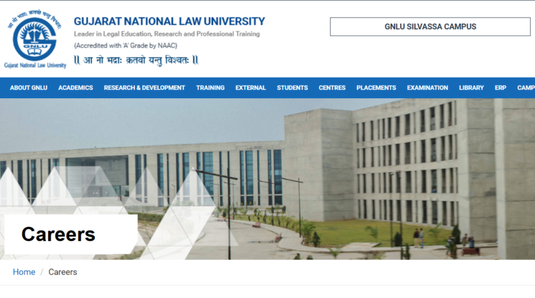 Gujarat National Law University Recruitment 2025