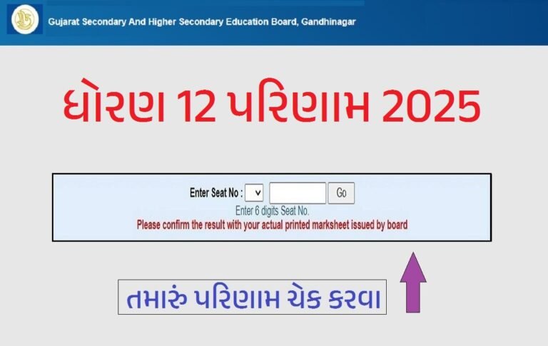 GSEB HSC Result 2025
