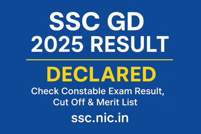 SSC GD Result 2025