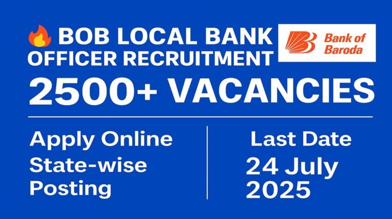 BOB Local Bank Officer Recruitment 2025