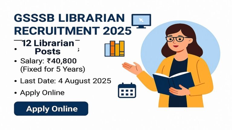 GSSSB Librarian Recruitment 2025