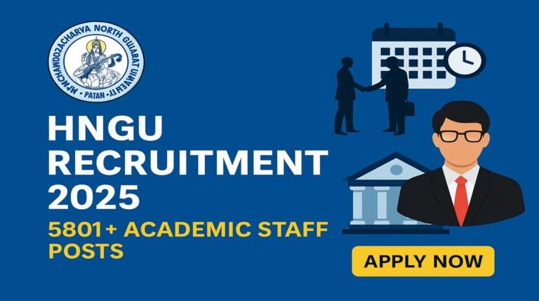 HNGU Patan Recruitment 2025