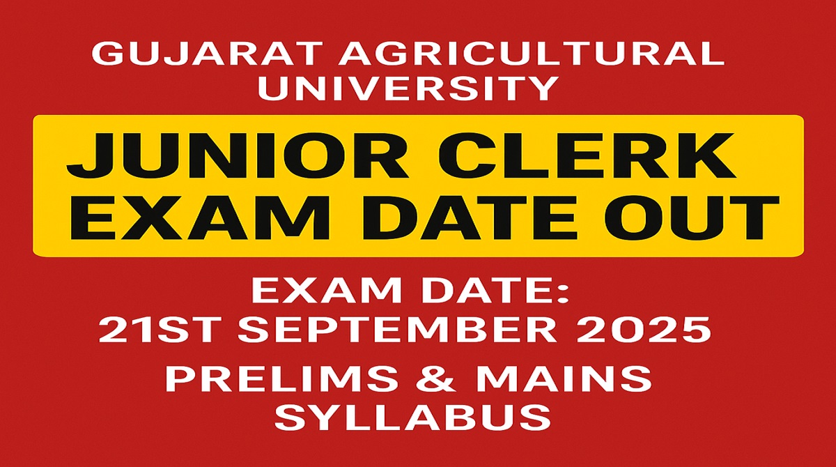 Junior Clerk Exam Date 2025