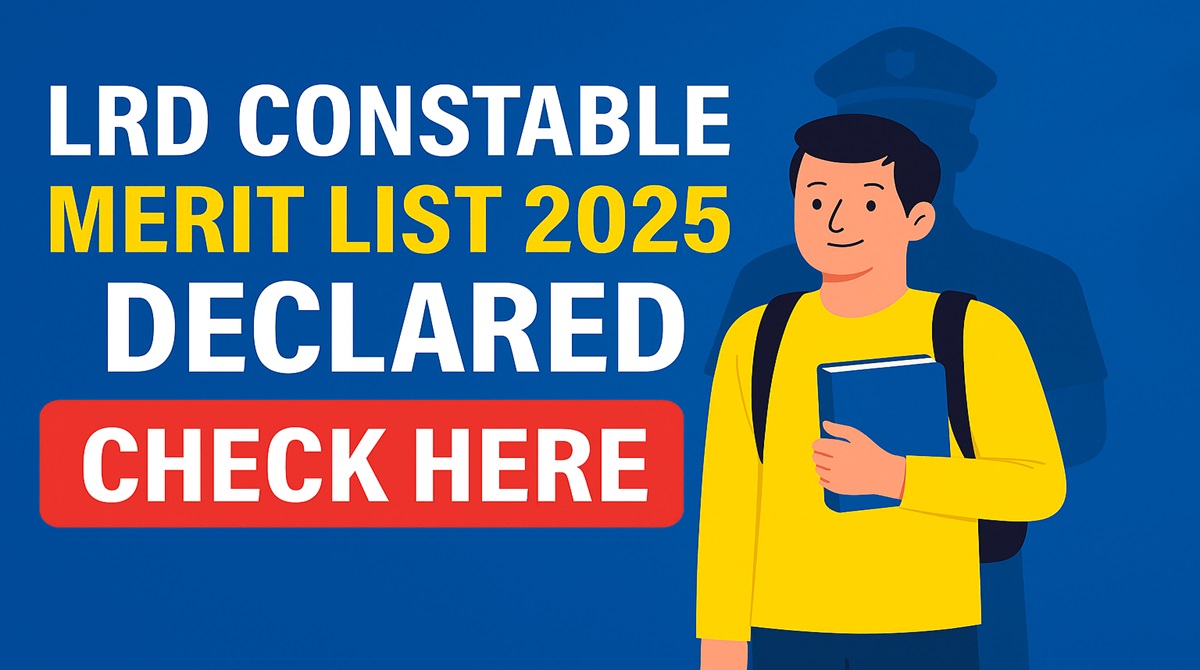 LRD Constable Merit List 2025