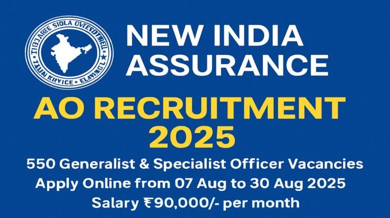 New India Assurance AO Recruitment 2025