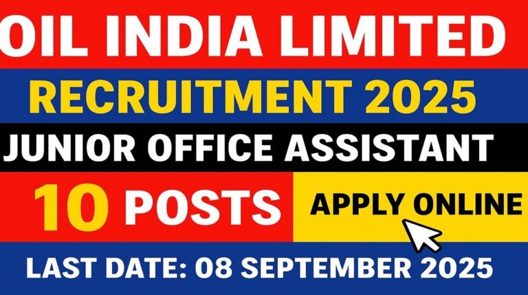 Oil India Limited Recruitment 2025