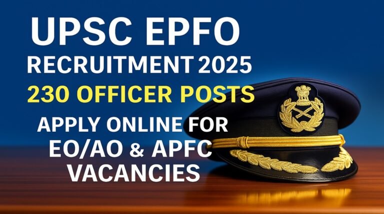 UPSC EPFO Recruitment 2025