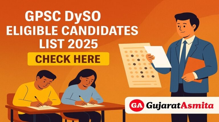 GPSC DYSO Result 2025