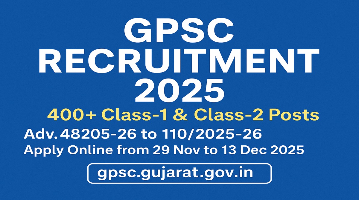 GPSC Recruitment 2025