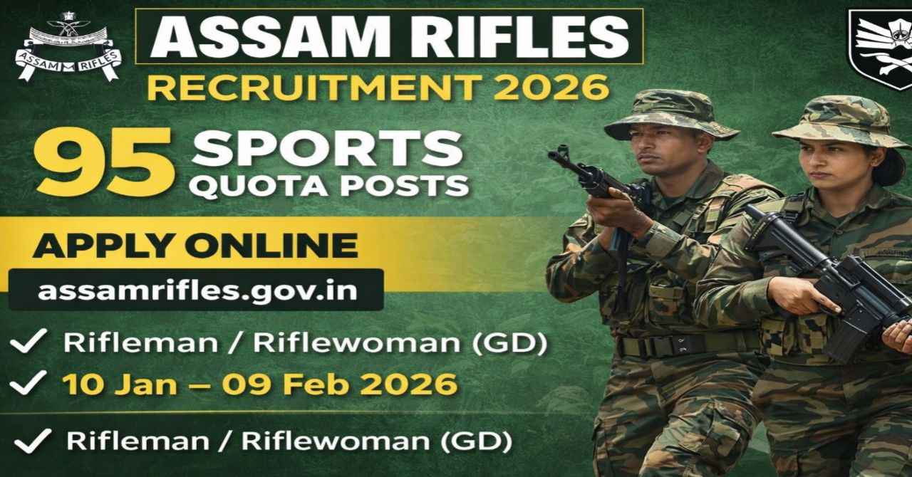 Assam Rifles Recruitment 2026