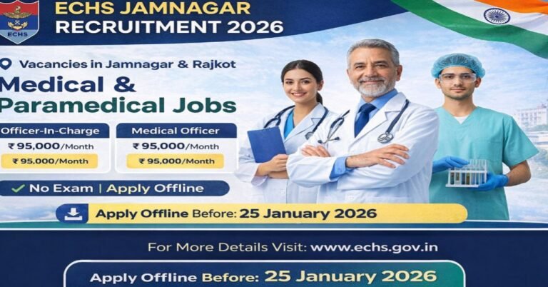 ECHS Jamnagar Recruitment 2026