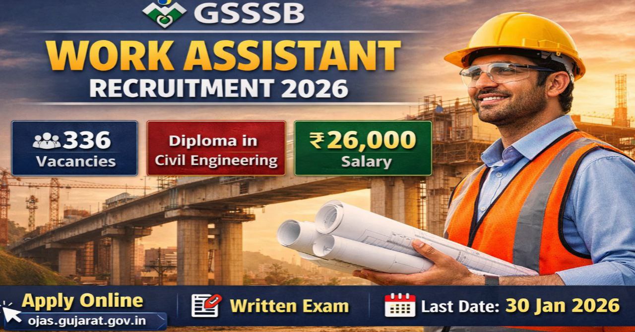 GSSSB Work Assistant Recruitment 2026