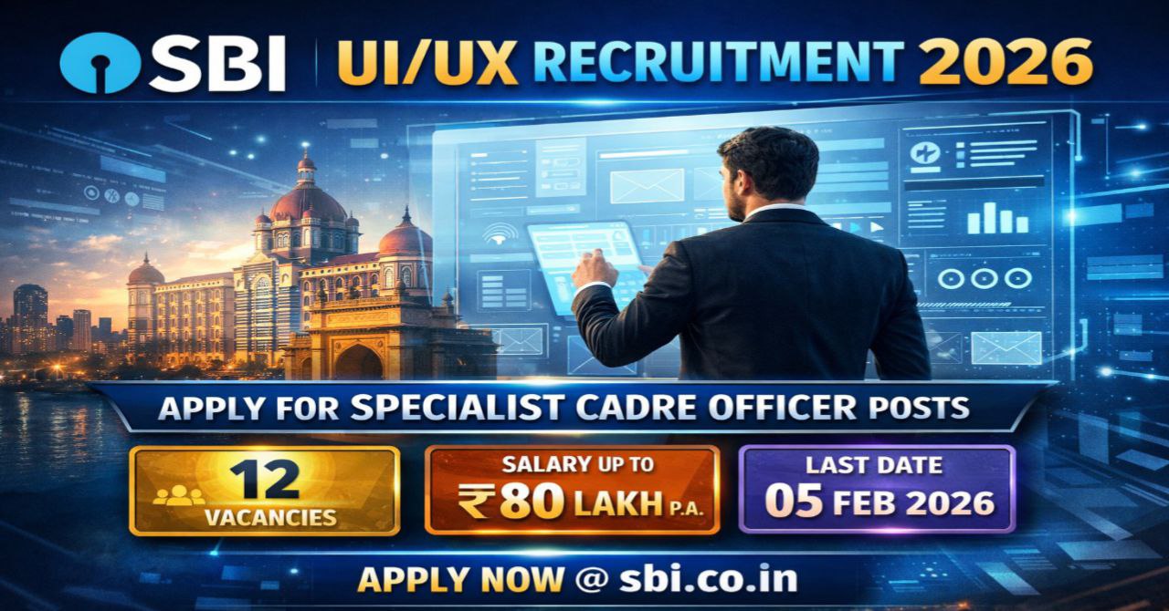 SBI UI UX Recruitment 2026