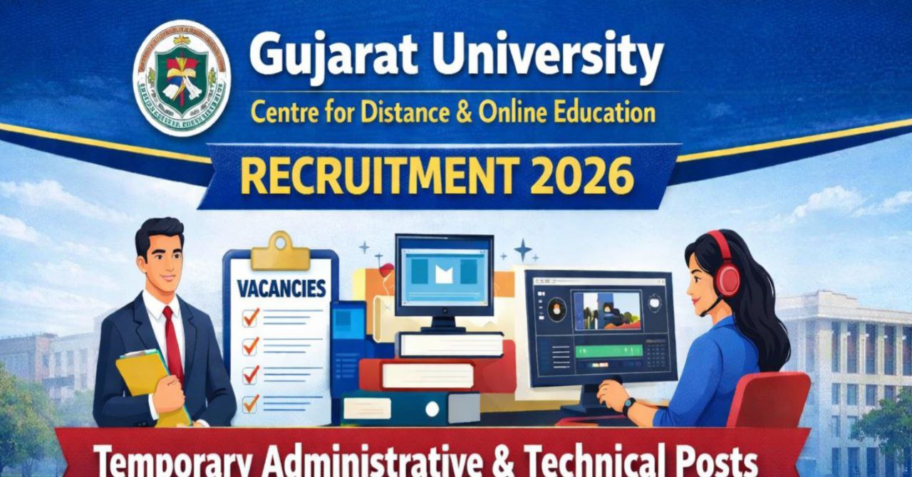Gujarat University CDOE Recruitment 2026