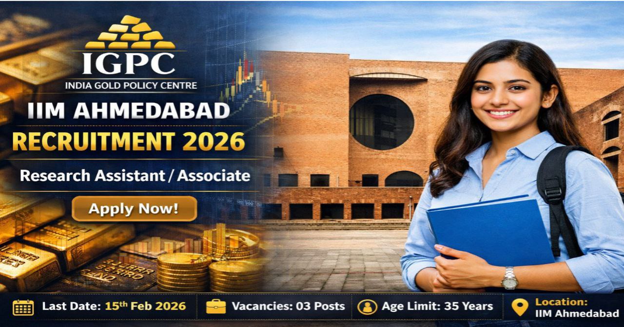 IGPC IIM Ahmedabad Recruitment 2026