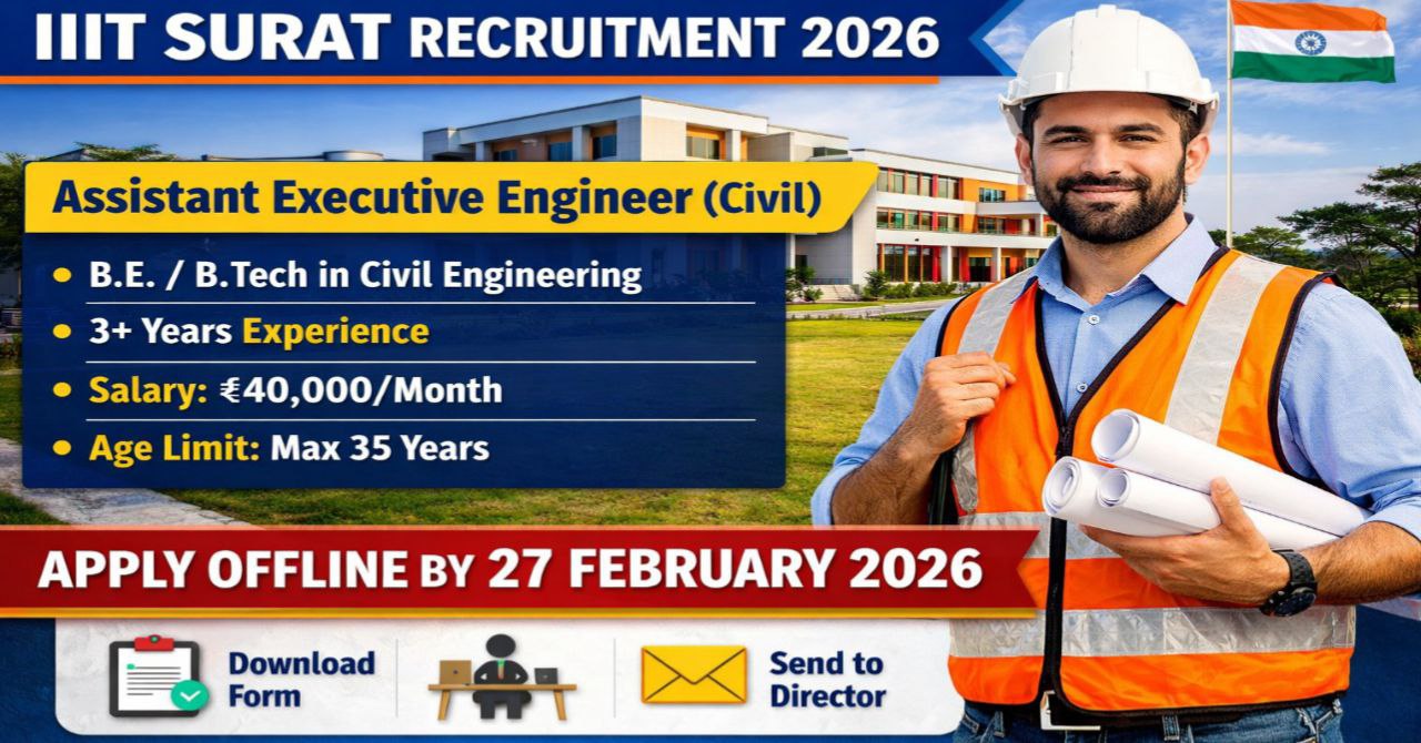 IIIT Surat Assistant Executive Engineer Recruitment 2026