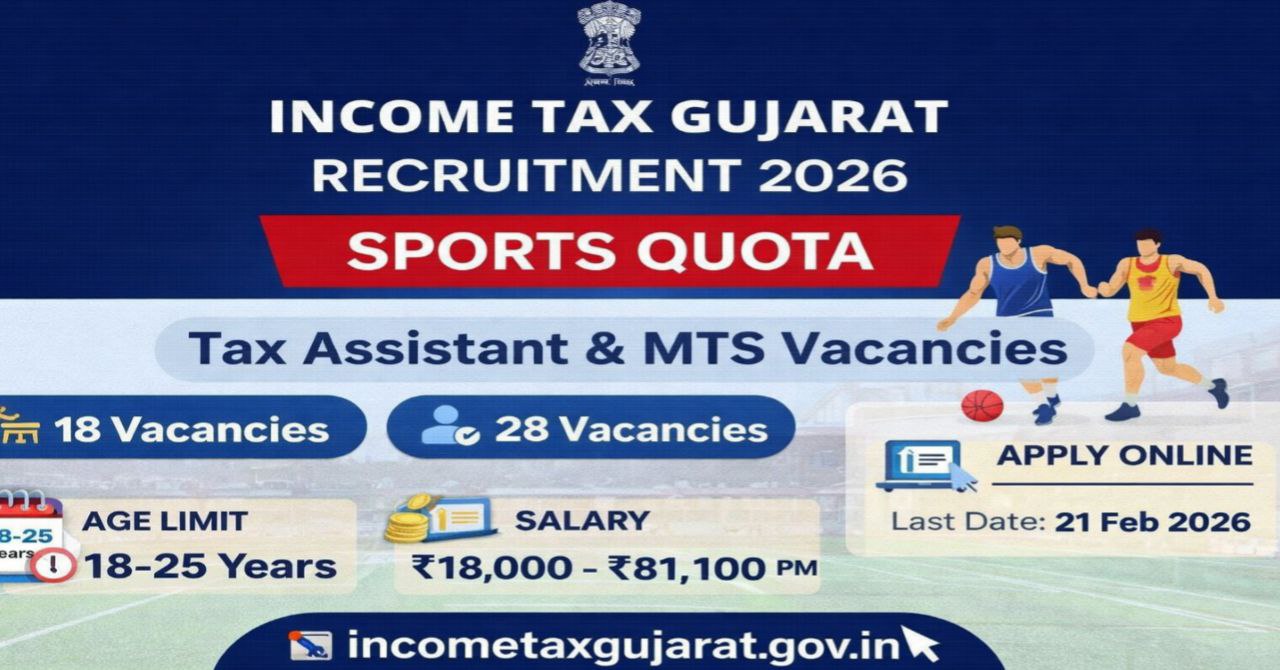 Income Tax Gujarat Recruitment 2026