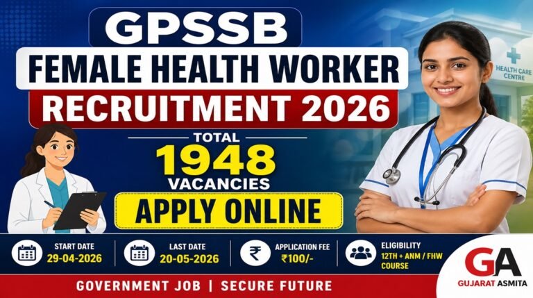 GPSSB Female Health Worker Recruitment 2026