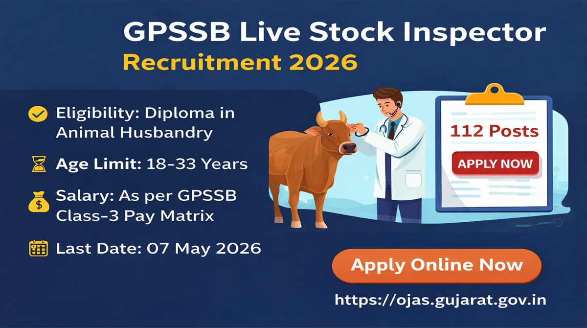 GPSSB Live Stock Inspector Recruitment 2026