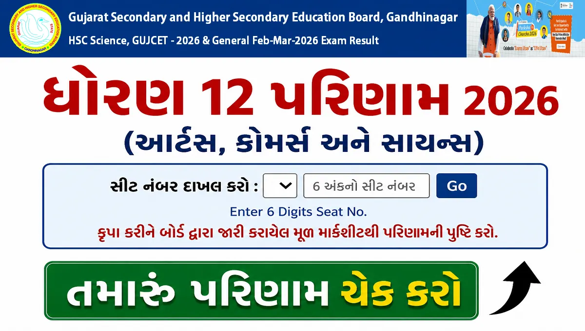 GSEB 12th Result 2026