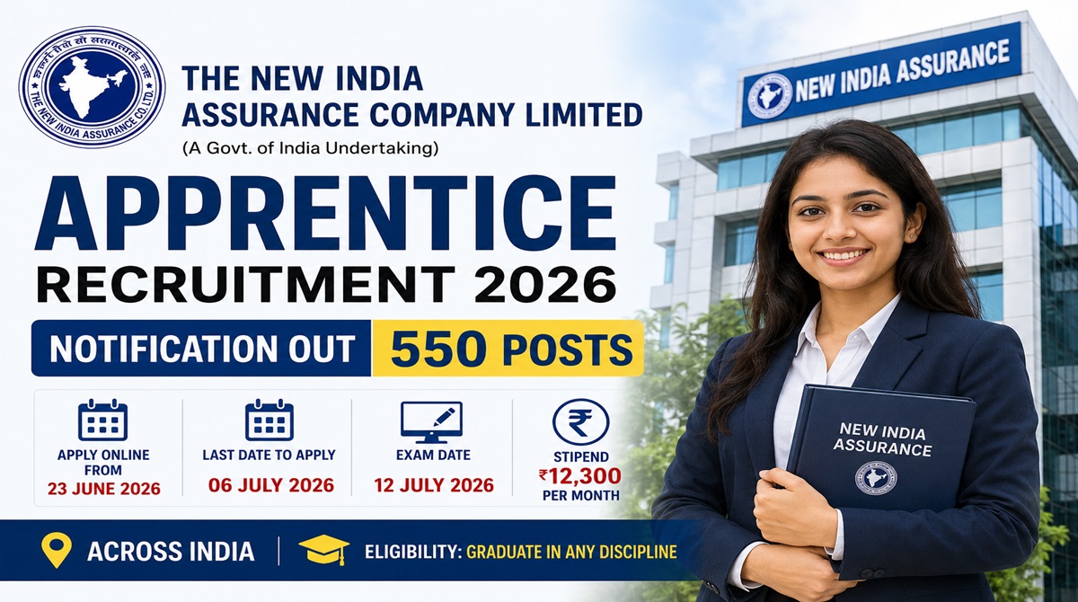 New India Assurance Apprentice Recruitment 2026