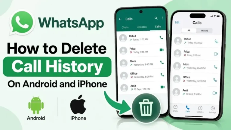 How to Delete WhatsApp Call History on Android and iPhone